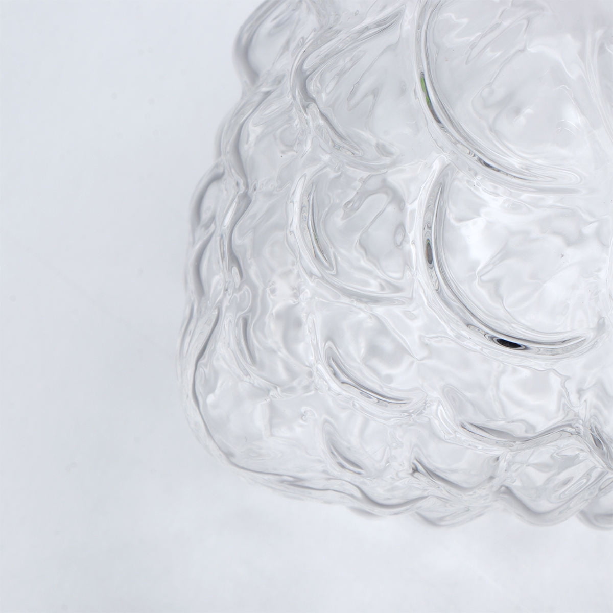 DEEPCRAFF White Glass Flower Vase Pine Cone Shape Creative Vase for ...