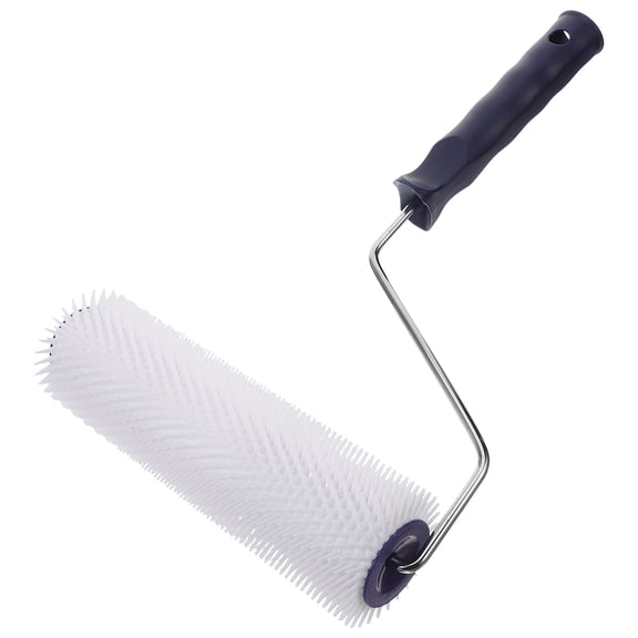 DEEPCRAFF White Spiked Floor Roller for Epoxy Paint with Easy Grip and Bubble Removal