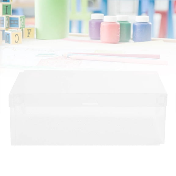 DEEPCRAFF White Transparent Plastic Shoe Box Flip Top for Shoe Storage and Organization