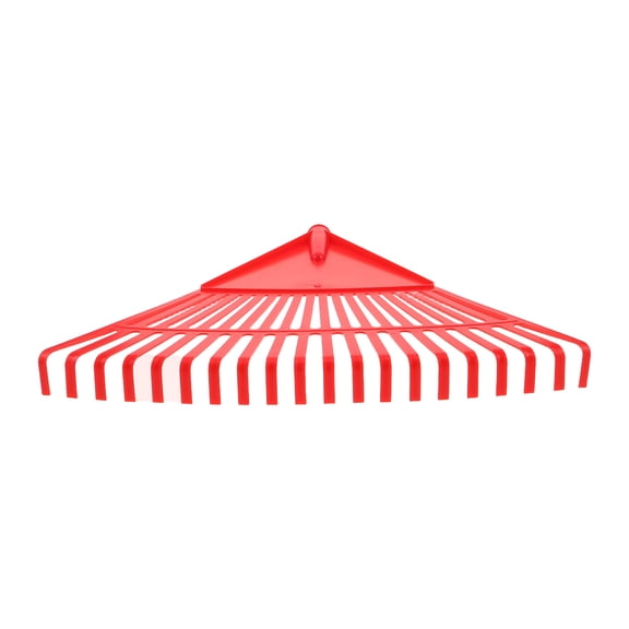 DEEPCRAFF Durable Red Plastic Leaf Rake - Perfect for Yard and Garden Cleanup, Efficient