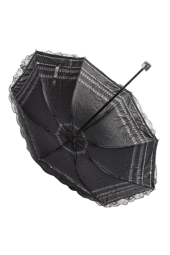 Wind Resistant Umbrella for Sunny Days Black Vinyl 1Pcs Rain Protection Women