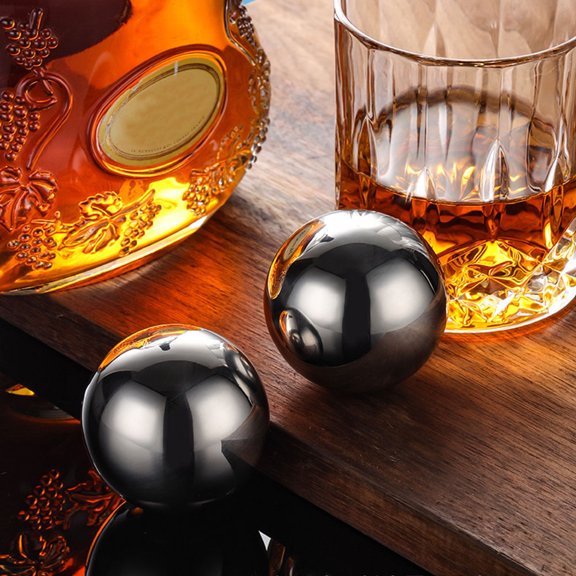 DEEPCRAFF Wine Cup Cooling Stone Stainless Steel Rock Restaurant Stone Ball