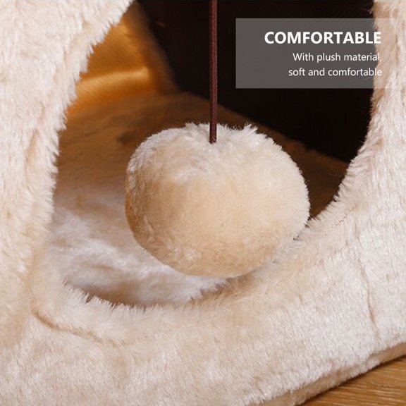 DEEPCRAFF Wood Chip Board Cat Scratching House Detachable for Pets 1Set
