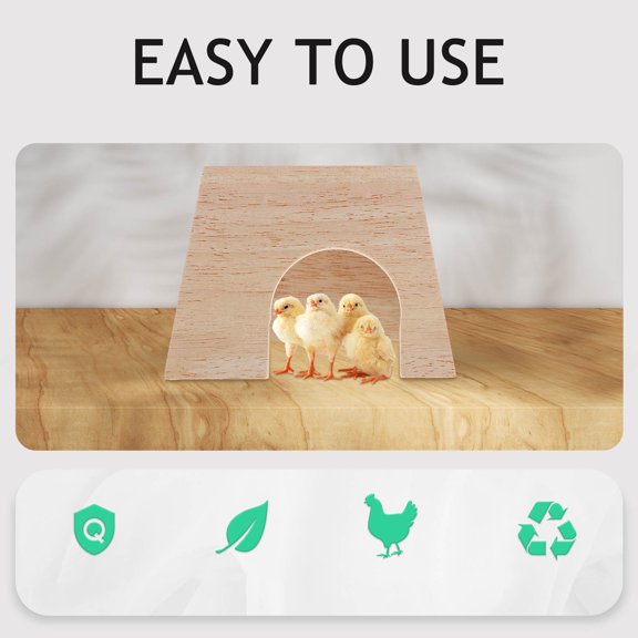 DEEPCRAFF Hamster Hideouts Wooden Pet Hideout Khaki 1Pcs