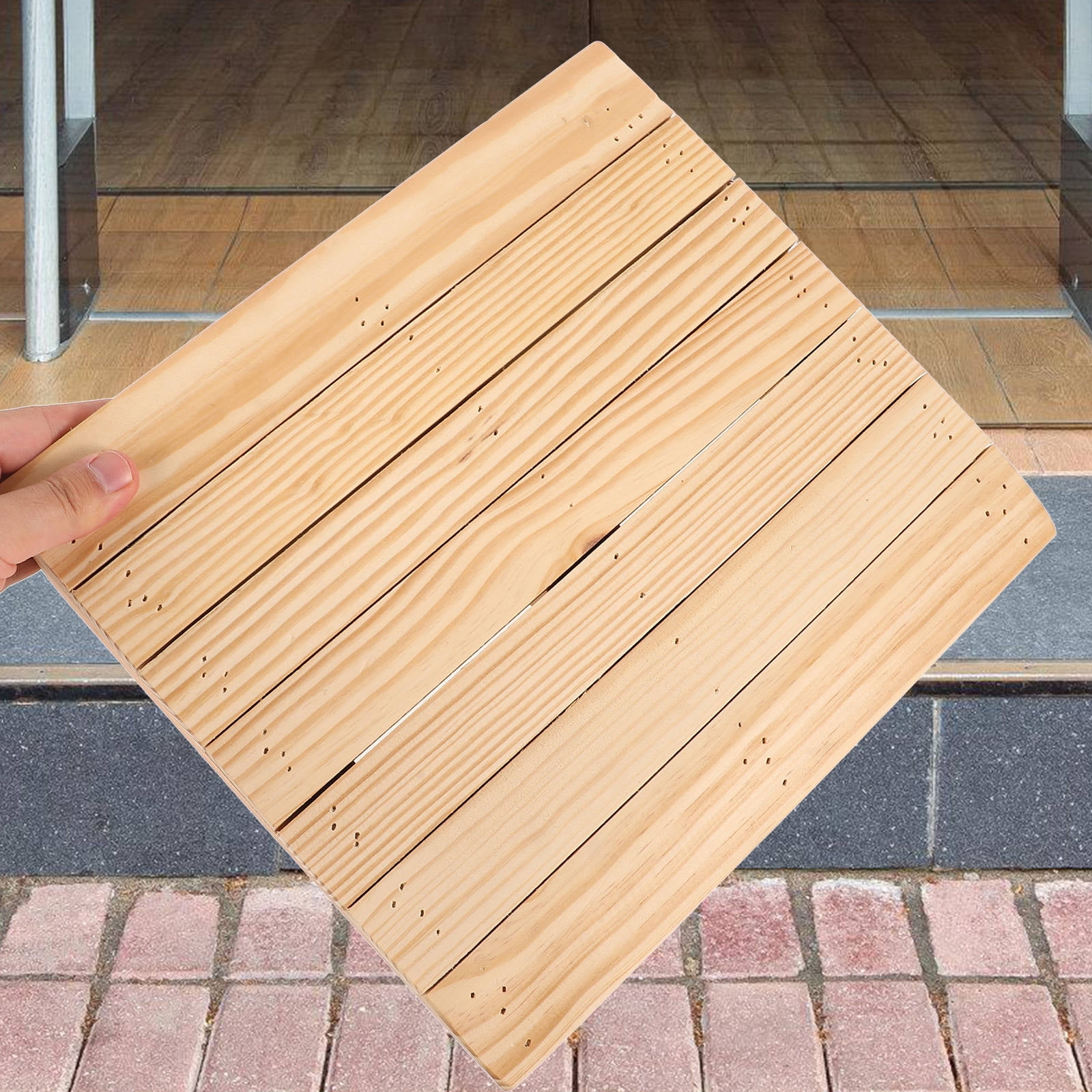 Ghandiicapped Ramp DEEPCRAFF Wooden Threshold Ramp for Home Entry Non Slip Ramp for ...