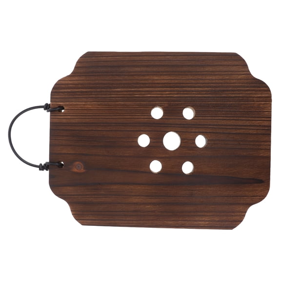 DEEPCRAFF Brown Wooden Vertical Plant Board for Wall Mount - Ideal for Home Fern, Orchid & Indoor Plant Display