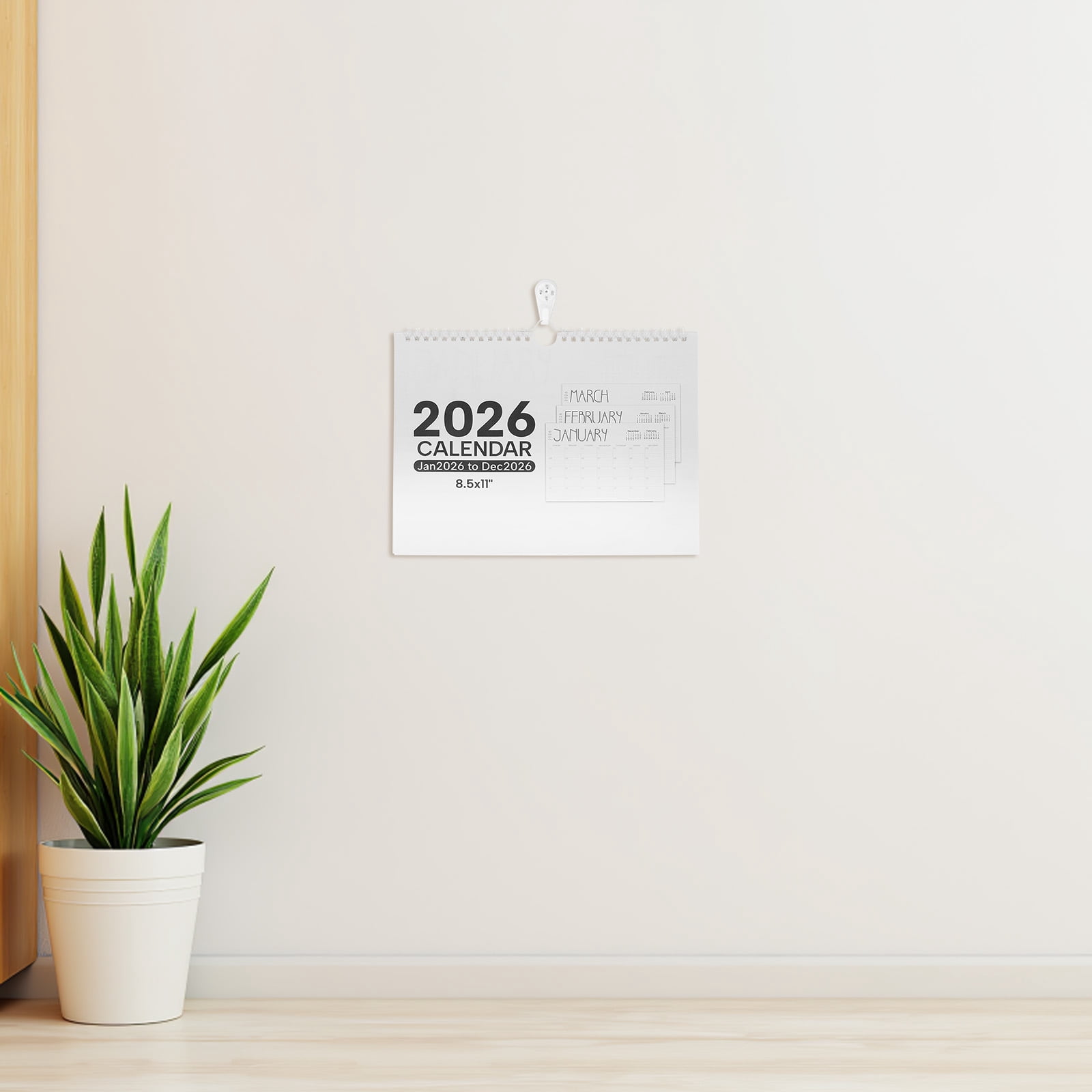 DEEPCRAFF Annual Wall Calendar 2026 with Large Blocks for Daily ...