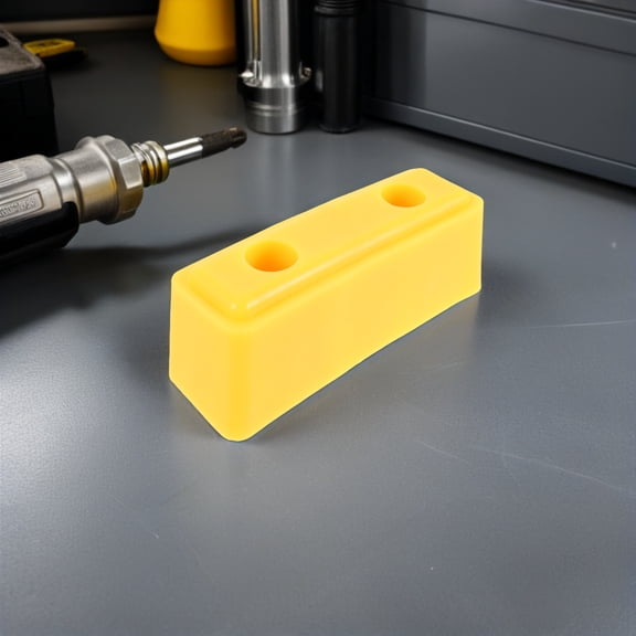 DEEPCRAFF Heavy Duty Yellow Rubber Rear Bumper Guard Protector for Car and Truck, Weather Resistant, and Easy to Install