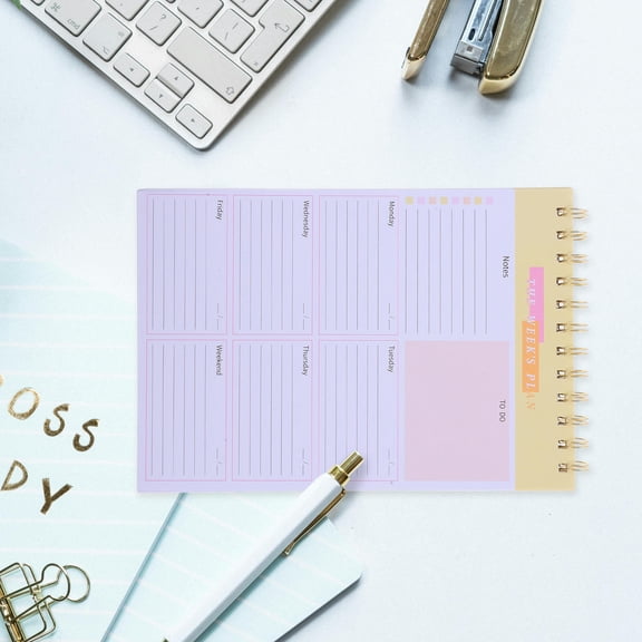 DEEPCRAFF Weekly Planning Pad Paper 1Set for Teacher Notepad Students Work