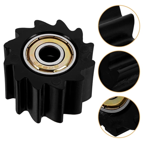 DEEPCRAFF Black Plastic Pulley Chain Tensioner Roller 1 Piece for Motorcycle Chain Maintenance and Repair