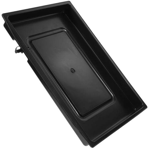DEEPCRAFF Black Plastic Drain Tray for Tea Set, Food Placement, Kitchen Drainage Tray, 1 Piece