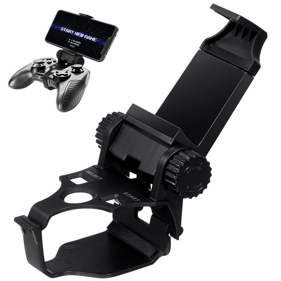 DEEPCRAFF Game Controller Holder Black ABS Adjustable Clip for Mobile Phone with Flexible Secure Grip