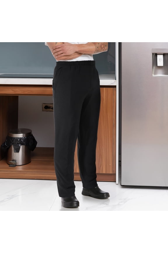 restaurant work pants for women Chef Pants Polyester-cotton Easy to Wash Design for Chefs in Restaurant 1Pack