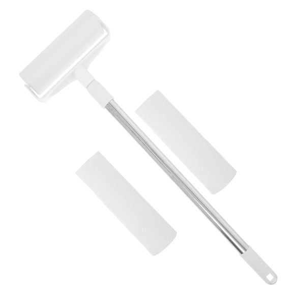 DEEPCRAFF Reusable Lint Roller for Clothes Furniture with Long Telescopic Handle White Design