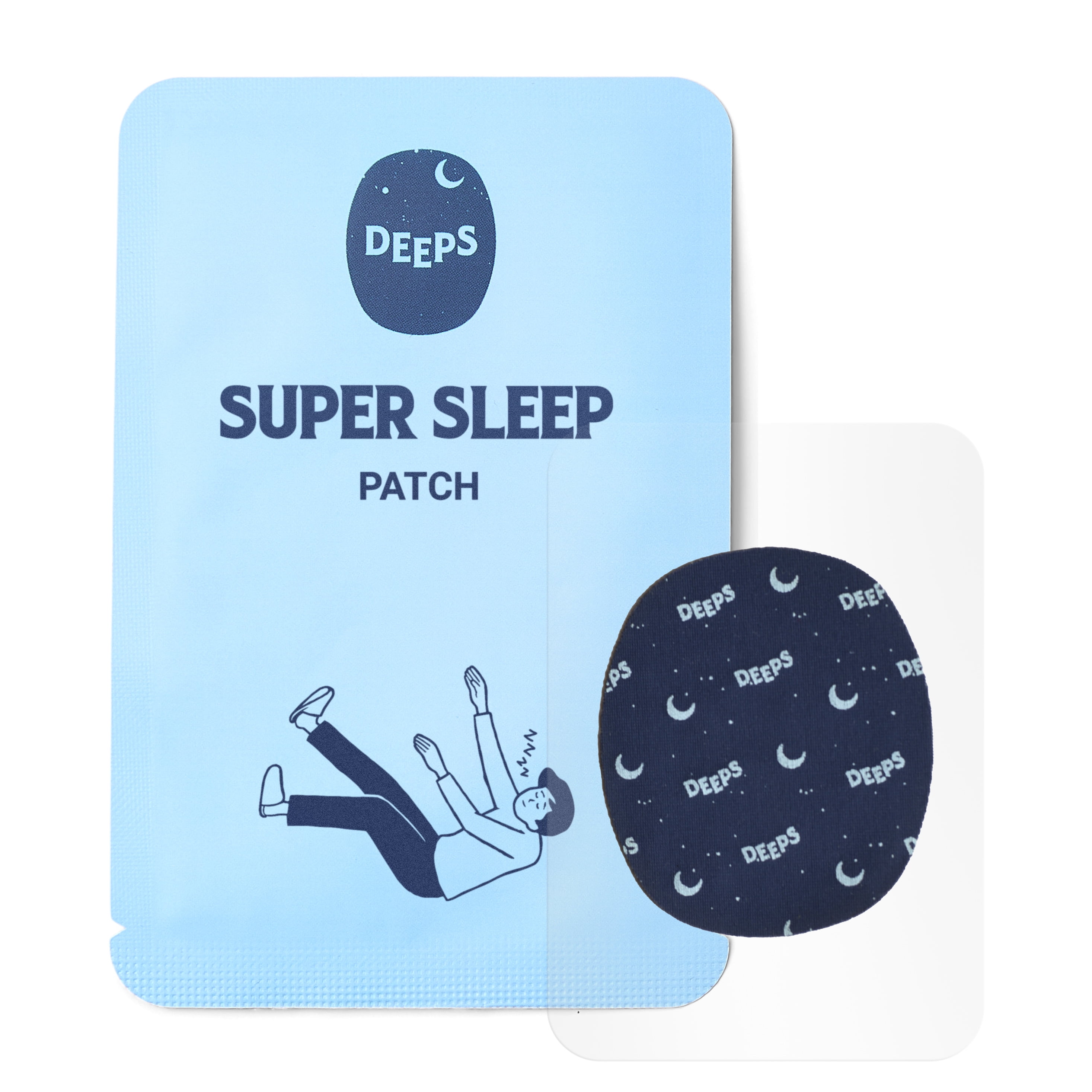 DEEPS Super Sleep Patch – Maximum-Strength, Natural, Drug-Free, Sleep Patches for Extra Sleep Aid, Melatonin, Ashwagandha, Valerian Root, Lavender, 10 Count