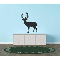 DEER HUNTING BUCK Hunter Deer Predator Doe Hunting Bow Arrow Bulls Eye Wilderness Camouflage Holiday Gift Ideas Girl Boy Bedroom Wall Decal Sticker - Size: 16 Inch x 18 Inch