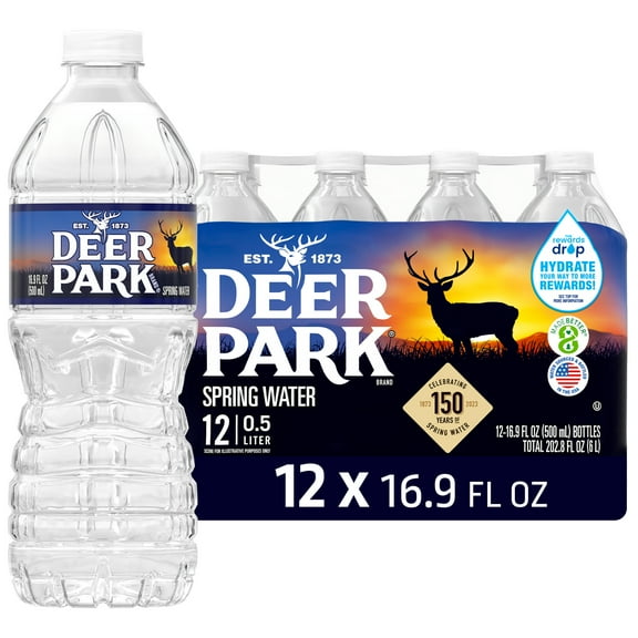 Deer Park Spring Water, 16.9 fl oz, 12-pack Plastic Bottles