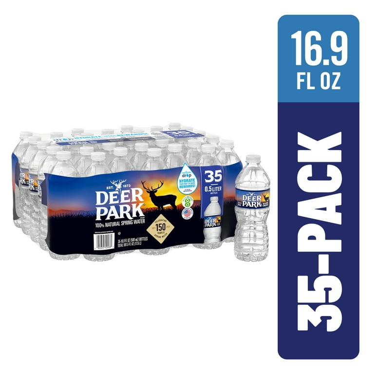 Deer Park Natural Spring Water, 8 oz Bottle, 48 Bottles-carton