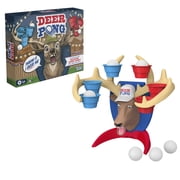 Deer Pong America Family Game, Electronic Talking Deer Head Game with Music, Fun Summer Activities for Kids & Families, Ages 8+