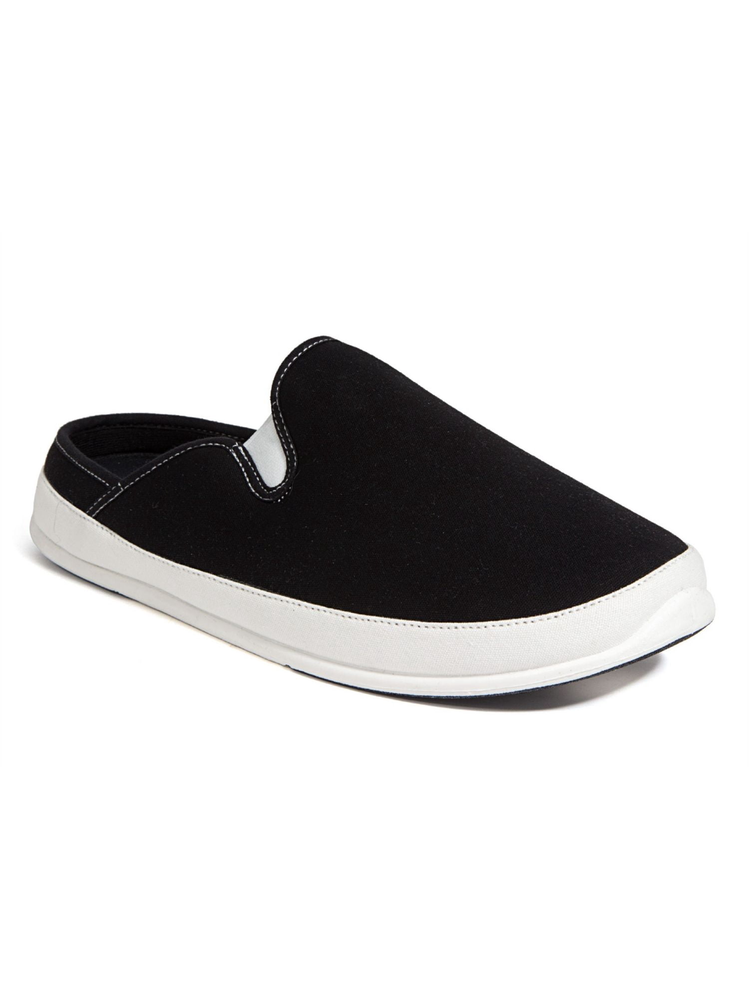 DEER STAGS Mens Black Removable Insoles Spike Round Toe Slip On Slippers 13 M Amazon.com | Deer Stags Unisex Nordic Microsuede Slipper  main image 2