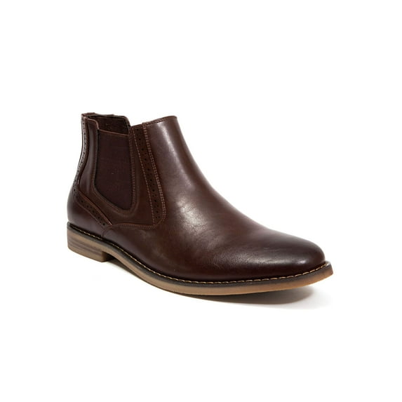 DEER STAGS Mens Brown Goring Malcolm Round Toe Slip On Chelsea 9 M