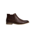 thumbnail image 1 of DEER STAGS Mens Brown Goring Perforated Cushioned Removable Insole Hal Almond Toe Block Heel Dress Chelsea 8 M, 1 of 4