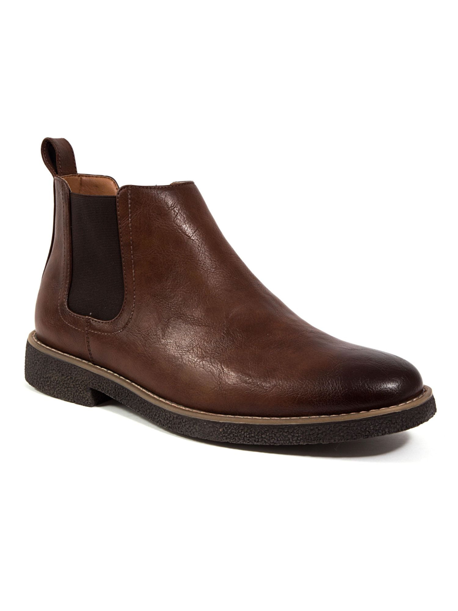 DEER STAGS Mens Brown Goring Slipperooz Round Toe Chelsea 13 M
