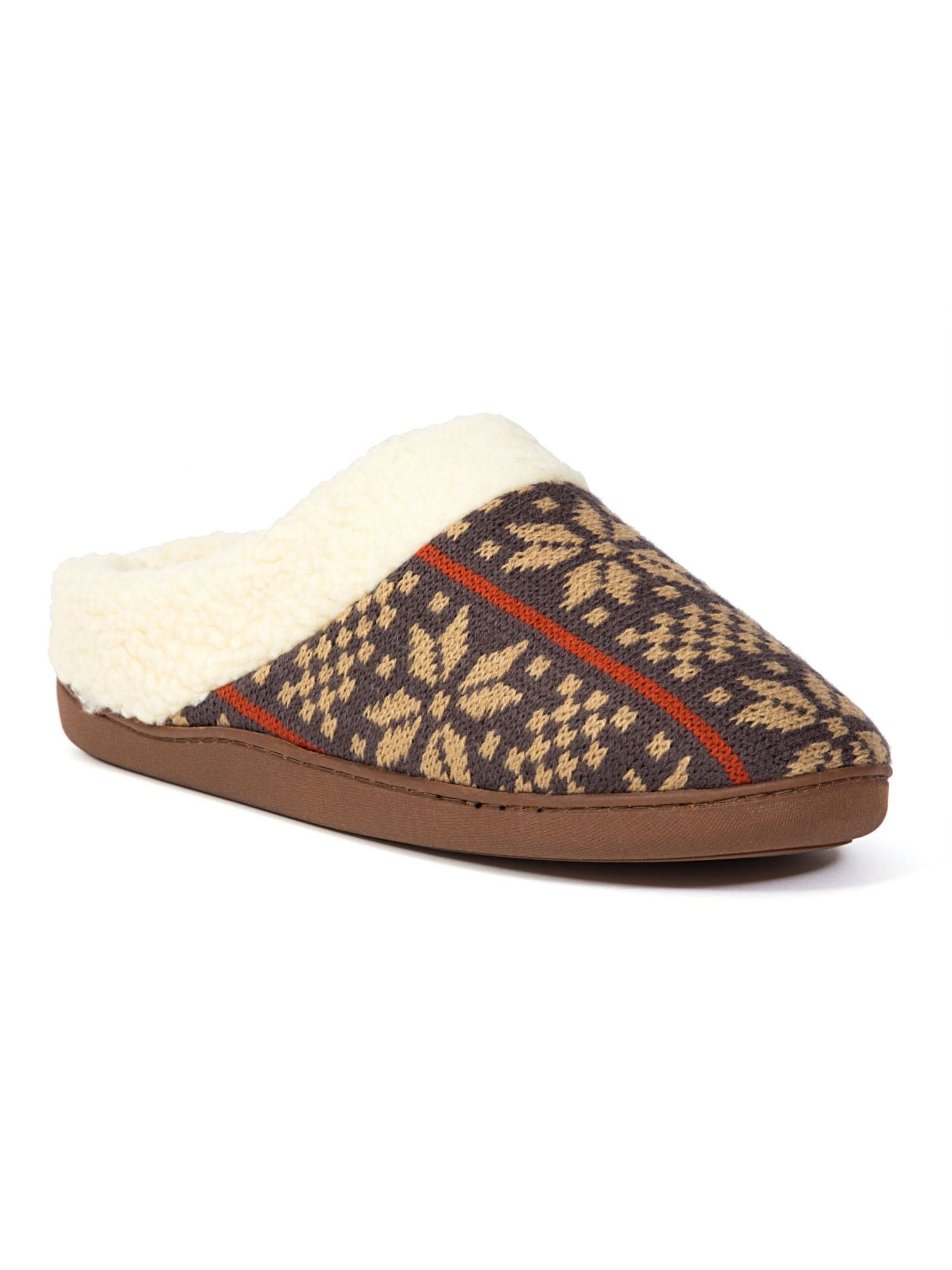 DEER STAGS  Mens Brown Lodge Round Toe Slip On Slippers Shoes 13 Amazon.com | Deer Stags Mens Grizzly Slippers, Chestnut, 8  main image 4