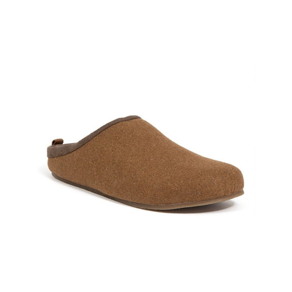 DEER STAGS Mens Brown Removable Insole Slipperooz Round Toe Slip On Slippers Shoes 11 M