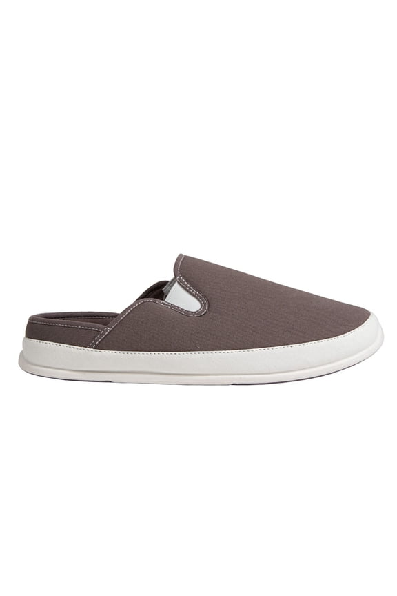 Mens Gray Color Block Removable Insoles Goring Padded Slipperooz Round Toe Slip On Slippers Shoes 7 M