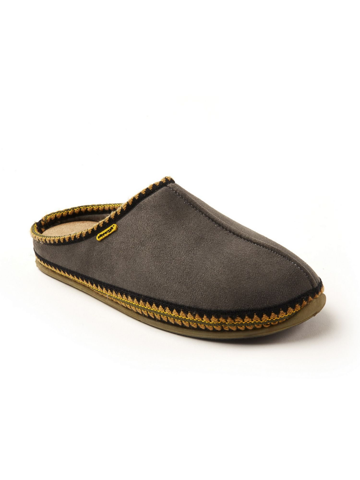 DEER STAGS Mens Gray Shock Absorption Comfort Slipperooz Round Toe Slip On Slippers Shoes 7 W