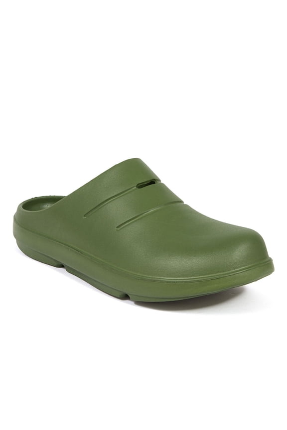 Mens Green Cut Out Padded Winston Round Toe Slip On Slippers Shoes 9 M