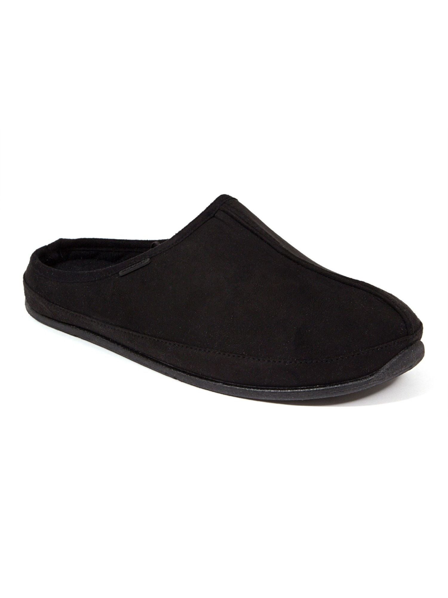 DEER STAGS SLIPPEROOZ Mens Black Shock Absorption Comfort Wherever Round Toe Slip On Slippers Shoes 12 M