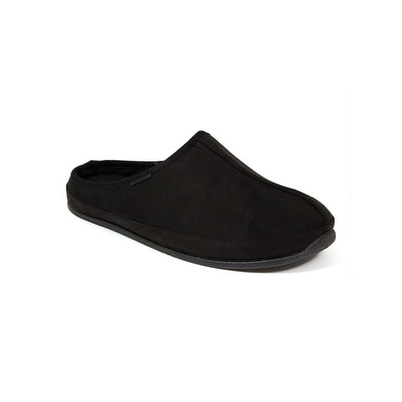 DEER STAGS SLIPPEROOZ Mens Black Shock Absorption Comfort Wherever Round Toe Slip On Slippers Shoes 12 M