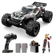 DEERC Brushless Fast RC Cars for Boys & Adults, 55KM/H, 118 Off-Road RC Truck, All Terrain 4x4 Racing Mecha Car, 50 Mins, Waterproof Remote Control Monster Truck, Compatible with 3S Battery