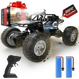 1 12 RC Cars 4WD off Road 2.4Ghz RC Monster Truck with Metal Shell and Light Remote Control Car Crawler for Adult and Kid 2 Batteries Red Walmart