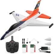 DEERC F-16 Style RC Airplane (X-62A Vista), 4-Channel Remote Control Jet with 6-axis Gyro Stabilizer EPP RTF Hobby Glider Aircraft Plane Easy to Fly for Adults Boys