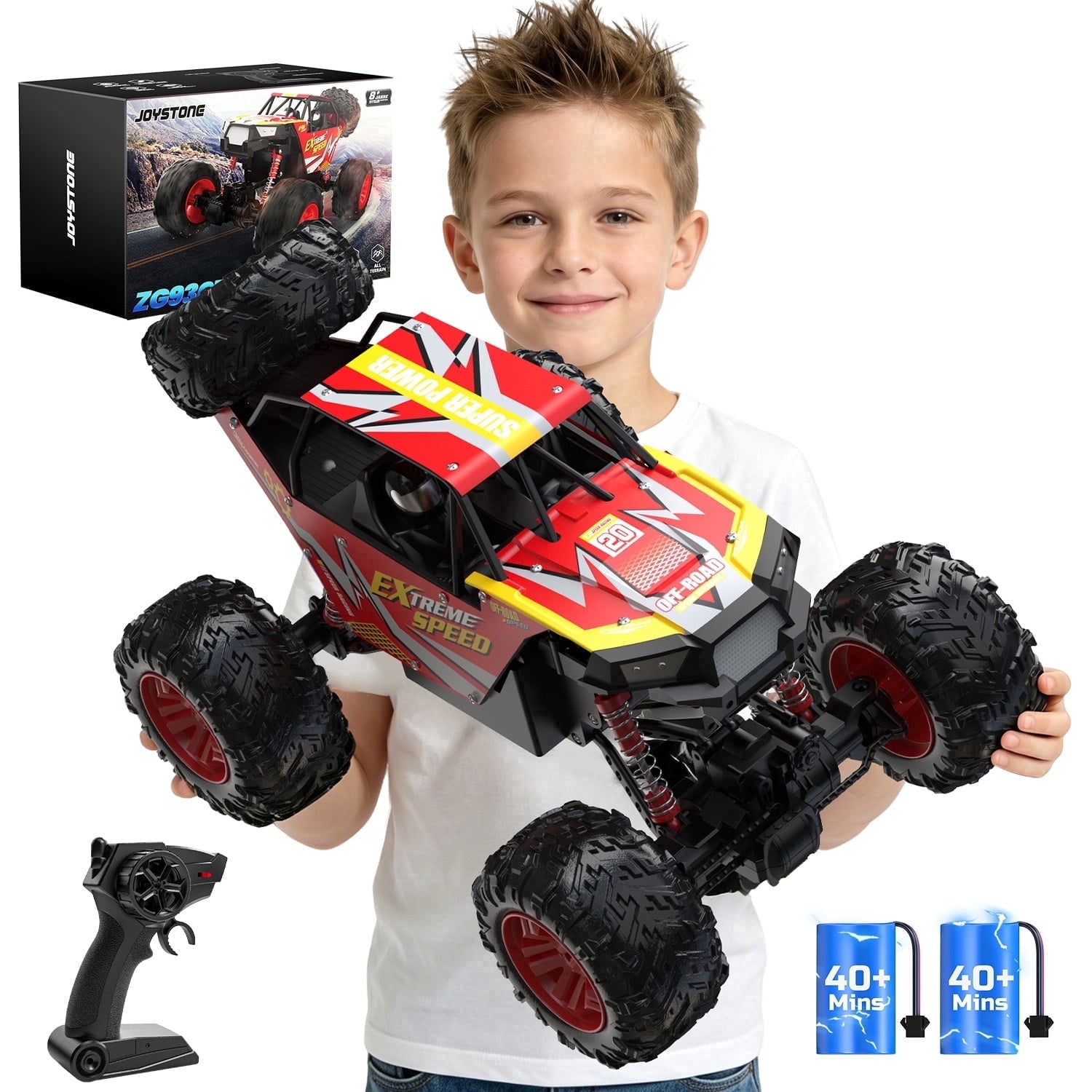 JoyStone, Metal RC Monster Truck, 1:8 Scale, Large Off-Road