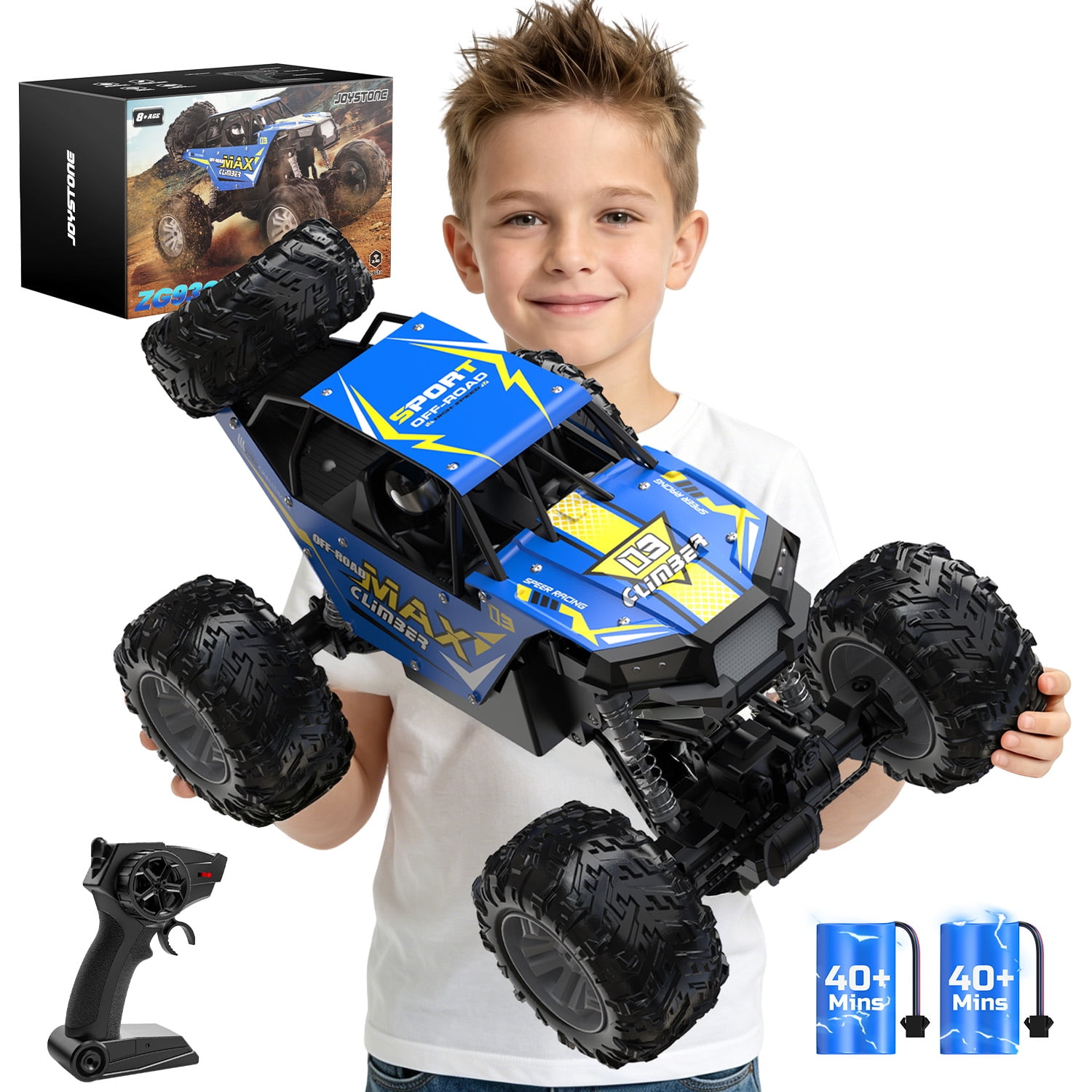 JoyStone Metal Car 1:8 Scale 4WD RC Monster Truck, Remote Control