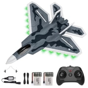 DEERC RC Plane, Remote Control Eagle Plane, RTF Airplane, 2.4GHZ 2CH Flying Bird with 2 Batteries & Propeller 6-axis Gyro Stabilizer, Easy to Fly for Beginners Adults Kids Boys