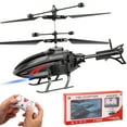thumbnail image 1 of DEERC Remote Control Helicopter with Infrared Gesture Control, One Key Takeoff, Durable ABS Material, Red and Black Design for Easy Operation by Kids, 1 of 14