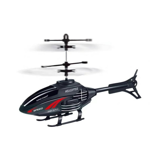 DEERC Remote Control Helicopter with Infrared Gesture Control, One Key Takeoff, Durable ABS Material, Red and Black Design for Easy Operation by Kids