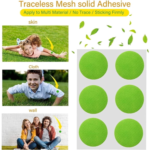 DEET-Free Natural Mosquito Repellent Stickers for Outdoor Use - Kid & Family Friendly, 20 Count (20pcs)