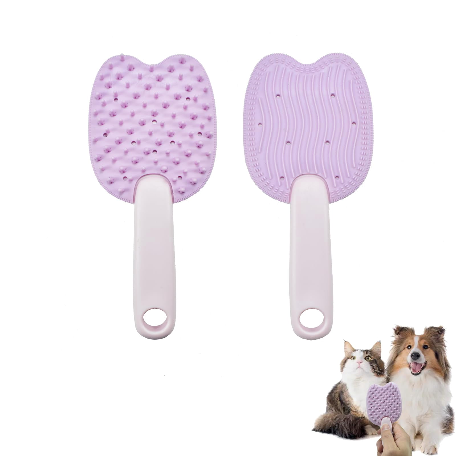 DEEUCHIS Cat Brush for Shedding Dog Brush Hair Cleaning Comb Bath ...