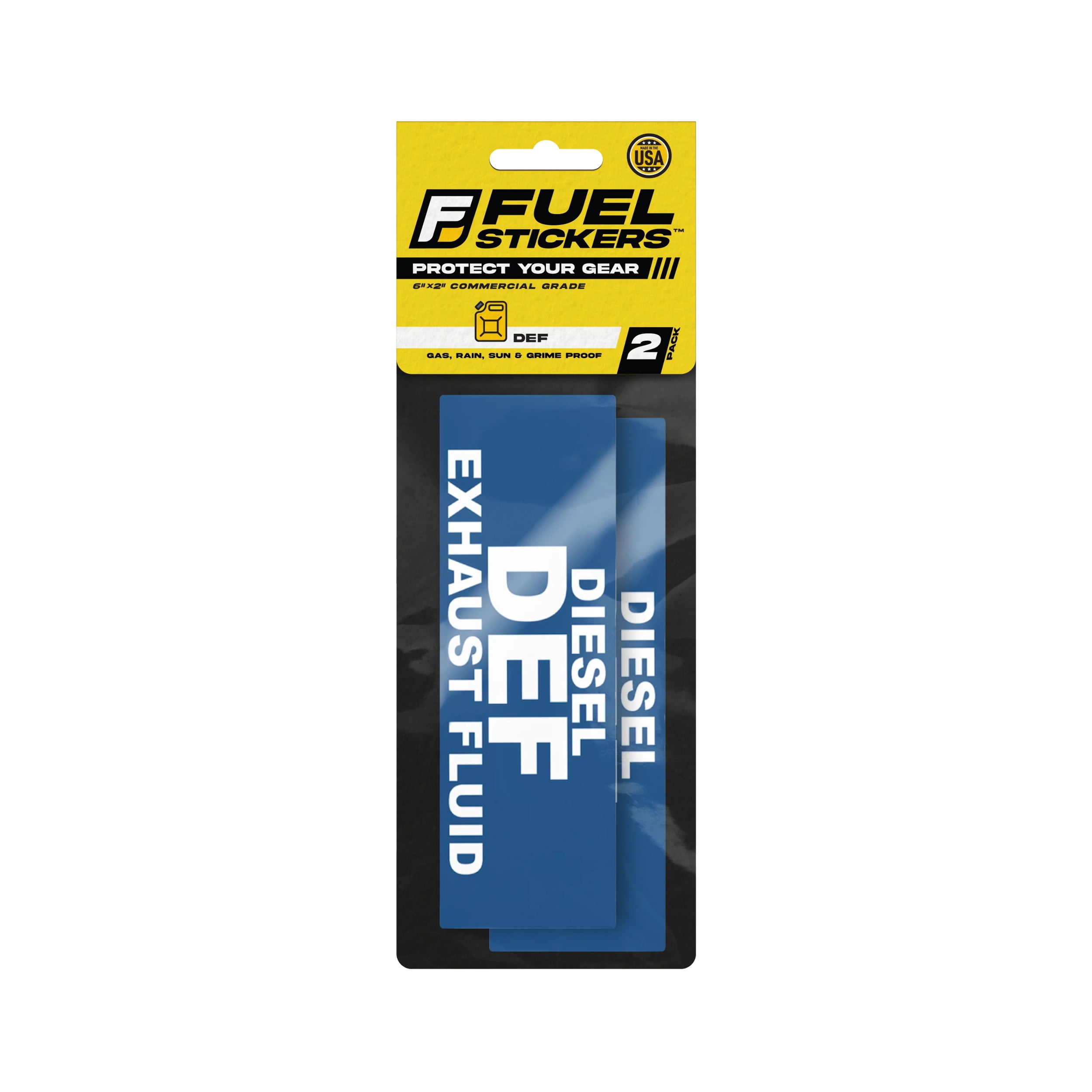 DEF Only Sticker - Diesel Exhaust Fluid Label by Fuel Stickers | 6x2 ...