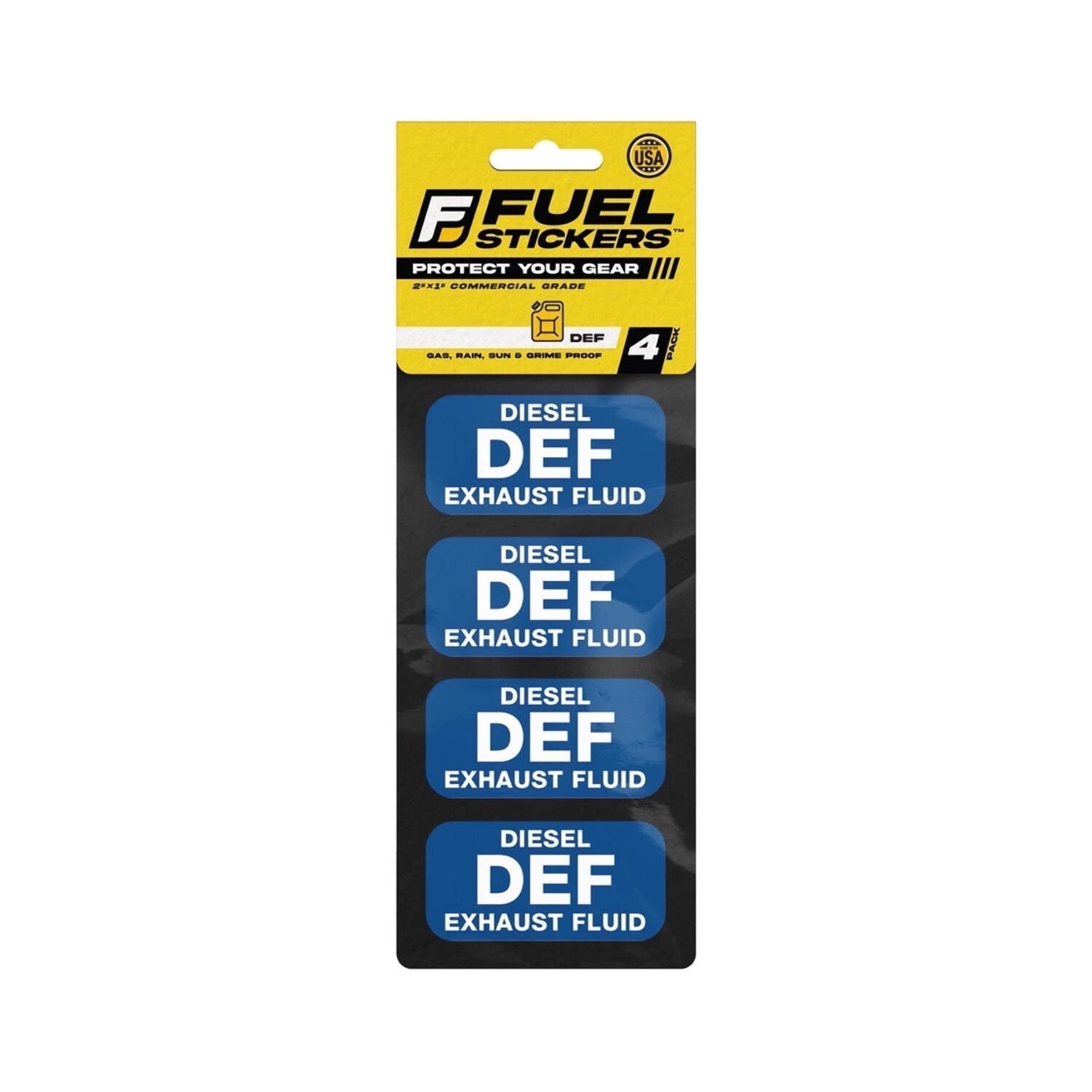 Diesel Exhaust Fluid Sticker, DEF Label for Diesel Engines, Box Trucks ...