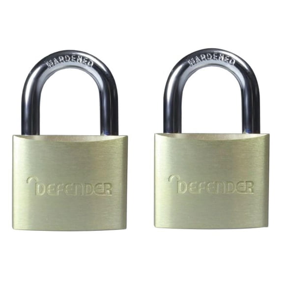 DEFENDER - Aluminium Padlock Twin Pack 40mm