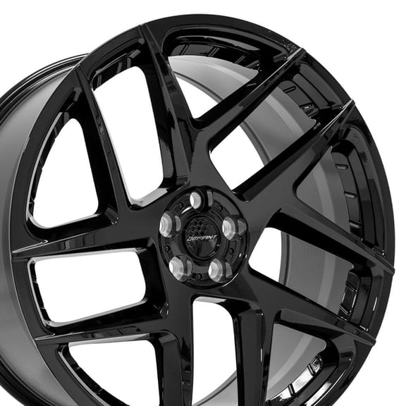 DEFIANT Wheels DF05 22 Inch Rim Fits 5x120 22x10 Gloss Black (1)