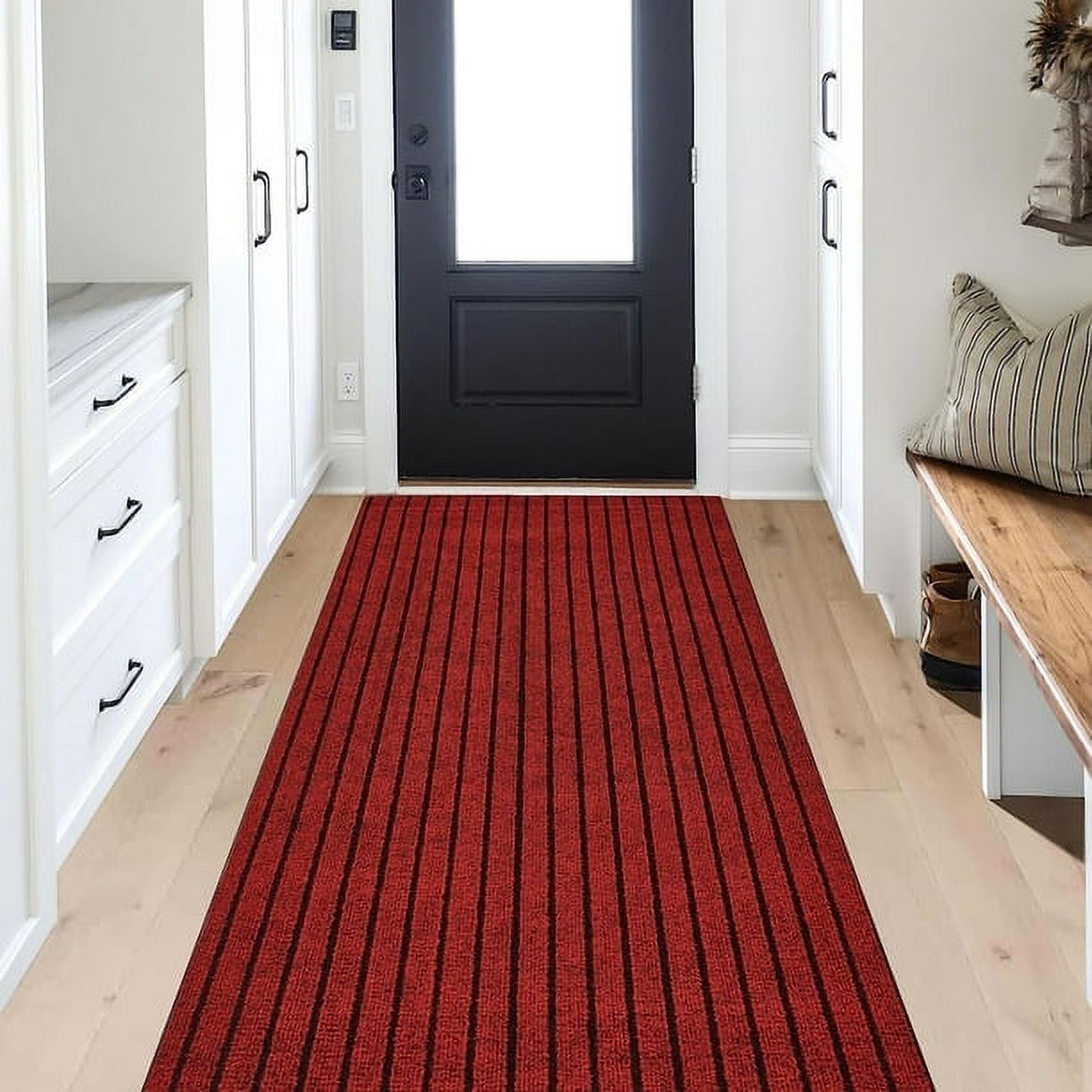 DEFNES 2ft x 6ft Outdoor Indoor Runner Rugs with Rubber Backing