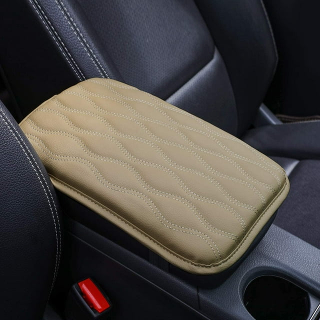 DEFNES Auto Center Console Cover, Car Interior Accessories, Leather